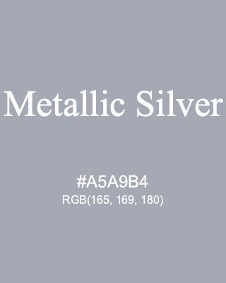 rgb silver metallic